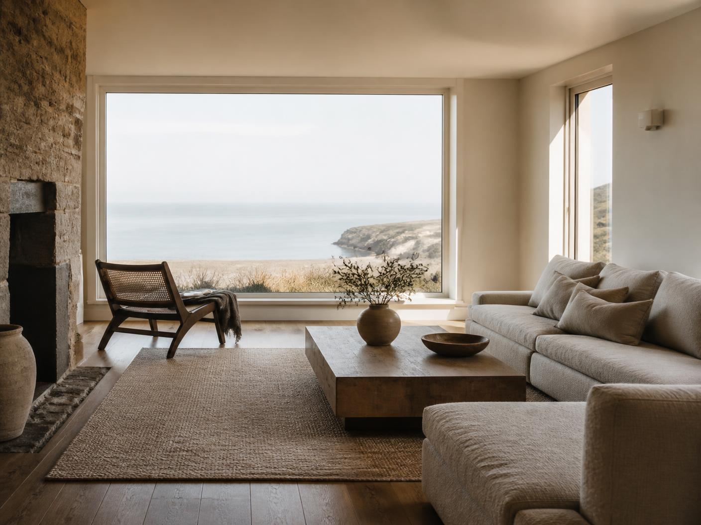 The Quiet House — A direct-booking site for a coastal retreat, built to feel like the house itself.